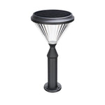 Aluminum Solar Post Light with Tapered LED Top for Pathways and Gardens