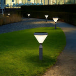 Aluminum Solar Post Light with Tapered LED Top for Pathways and Gardens