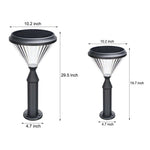 Aluminum Solar Post Light with Tapered LED Top for Pathways and Gardens