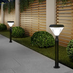 Aluminum Solar Post Light with Tapered LED Top for Pathways and Gardens