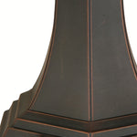 Outdoor Black Lantern Pendant Light with Adjustable Chain