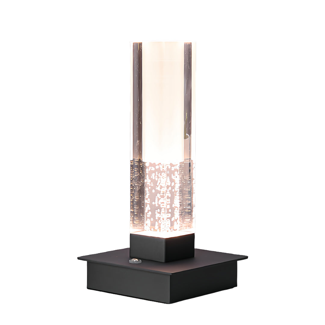 Cordless Square Table Lamp with Dimmable LED – Modern Nightstand Light