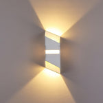 Modern LED Outdoor Wall Sconce with Up and Down Lighting in Aluminum