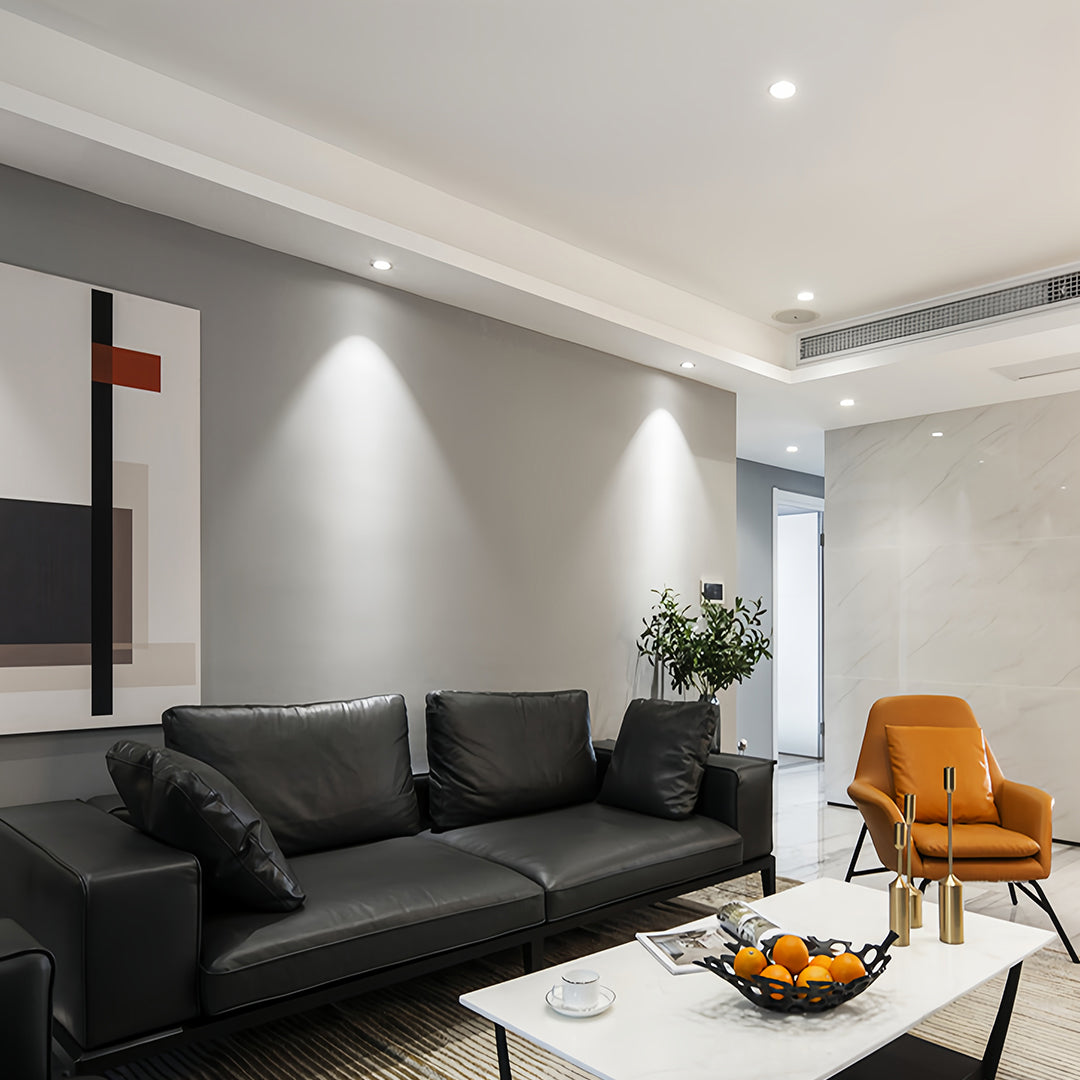 Recessed Adjustable Downlight with Anti-Glare LED, Modern Minimalist Ceiling Light