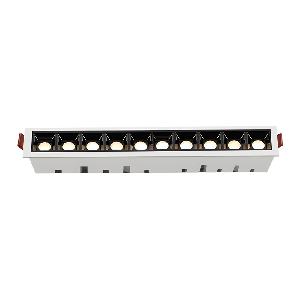 Linear Recessed LED Ceiling Spotlights, Modern Minimalist Architectural Lighting