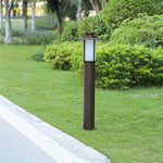 Minimalist Outdoor Bollard Light with E27 LED Bulb for Pathway and Garden