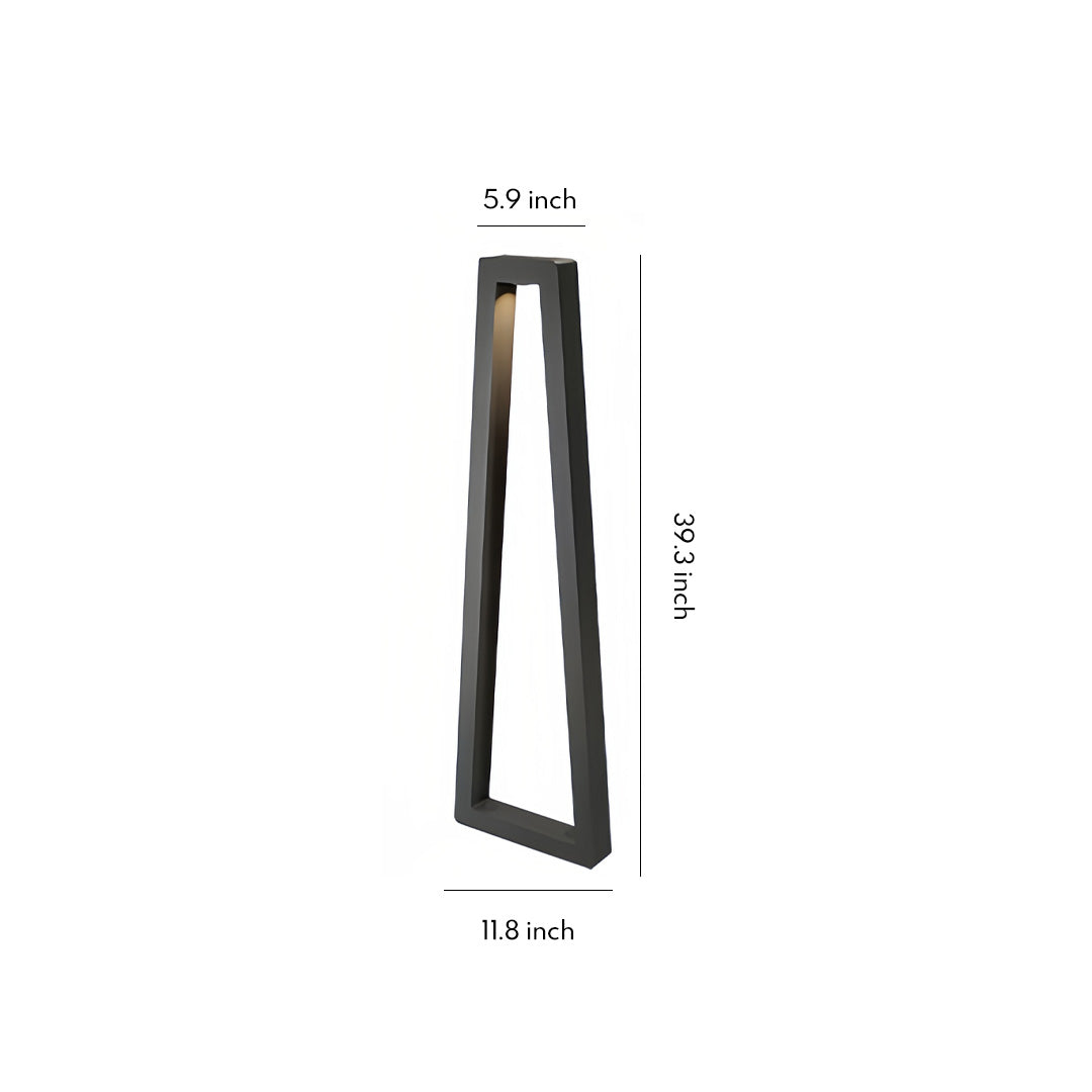 Modern Black LED Landscape Lighting Bollard for Outdoor Paths & Gardens