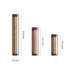 Linear Outdoor Wall Sconce in Black Stainless Steel