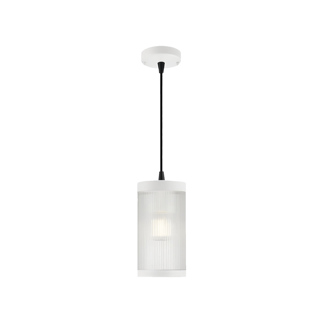 Modern Outdoor Pendant Light with Stainless Steel Frame and Acrylic Shade