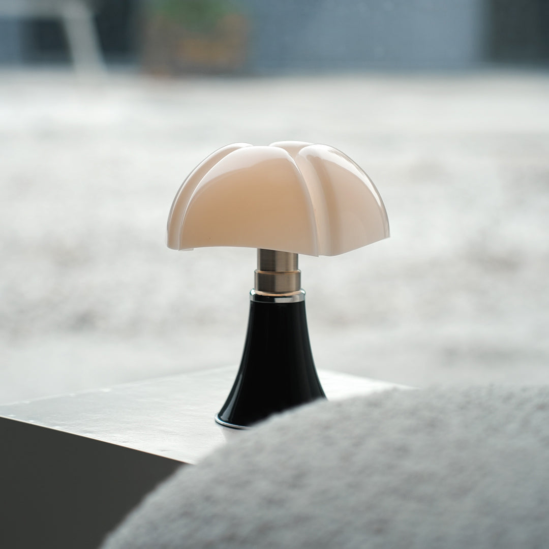 Italian Bauhaus Table Lamp in Iron with LED Warm Light
