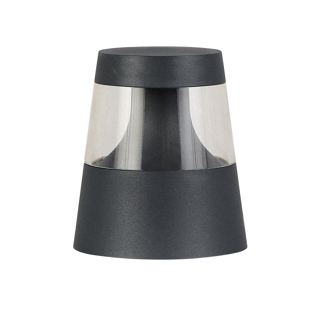 Modern Outdoor Bollard Landscape Light with Warm LED Glow