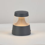 Modern Outdoor Bollard Landscape Light with Warm LED Glow