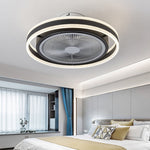 Smart Wireless Inverter Timing Stepless Dimming Led Bladeless Ceiling Fan With Lights