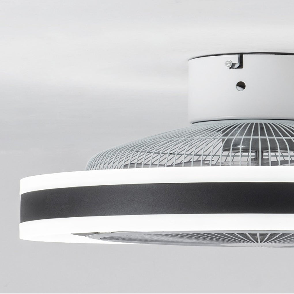 Smart Wireless Inverter Timing Stepless Dimming Led Bladeless Ceiling Fan With Lights