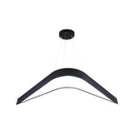Swallowtail Wrought Iron LED Chandelier | Modern Geometric Pendant Light