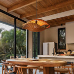 Handwoven Rattan Pendant Light with Wabi-Sabi Charm for Modern Interiors