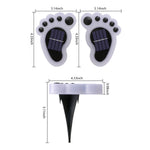 Solar-Powered Path Lights with Sculptural Footprint Design for Modern Gardens