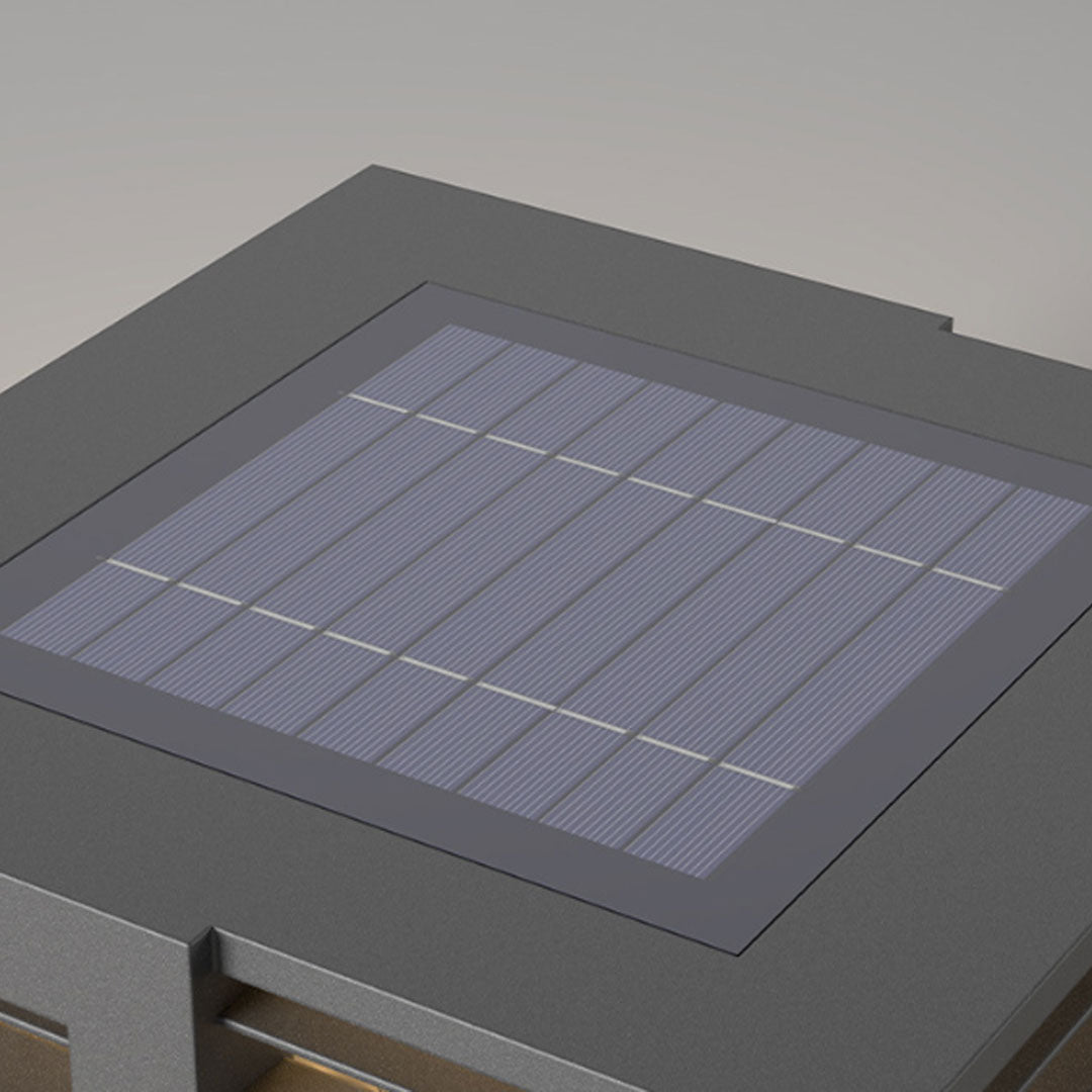 Modern Solar Gate Pillar Lights in Stainless Steel for Outdoor Entryways