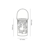Artisan Solar Lantern with Deer Silhouette – Waterproof LED Outdoor Hanging Light