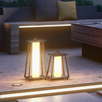 Japanese-Style Wrought Iron LED Landscape Lantern, IP65 Outdoor Garden Light