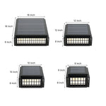 Stainless Steel Solar Pillar Lights with Alabaster Shade for Modern Courtyards