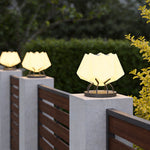 Modern Solar LED Pillar Lights for Outdoor Garden, Waterproof Stainless Steel Post Cap Lighting
