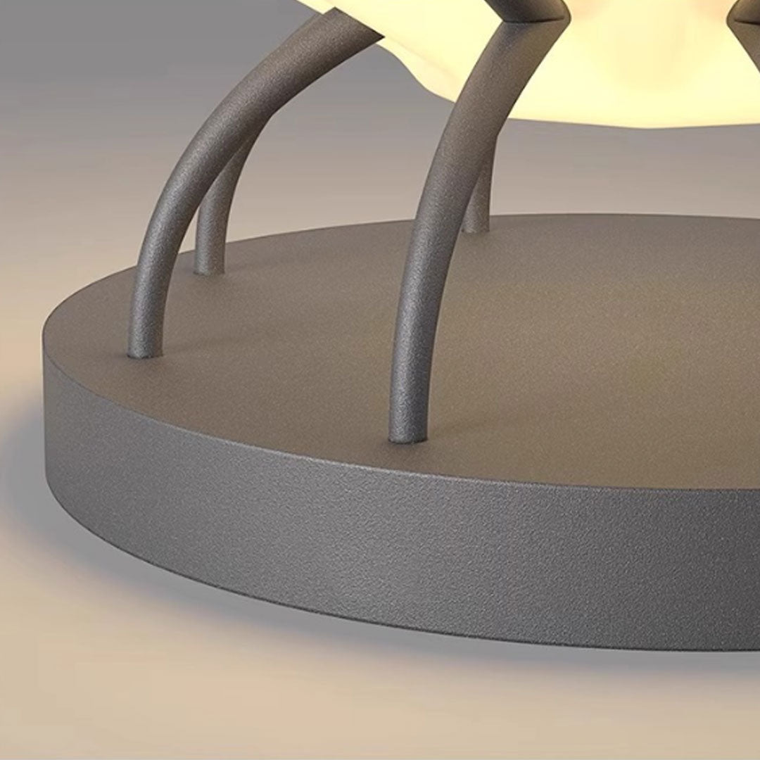 Modern Solar LED Pillar Lights for Outdoor Garden, Waterproof Stainless Steel Post Cap Lighting