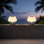Modern Solar LED Pillar Lights for Outdoor Garden, Waterproof Stainless Steel Post Cap Lighting