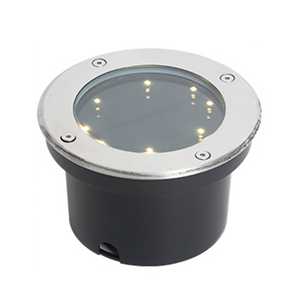 Modern Solar In-Ground Lights | Flat Aluminum LED Path Lighting