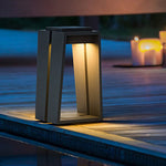 Minimalist Trapezoid Solar Bollard Lights for Modern Outdoor Spaces
