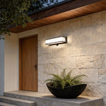 Modern Solar-Powered LED Outdoor Wall Light with Motion Sensor