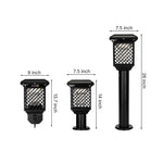 Solar-Powered Stainless Steel Landscape Light with Mosquito Guard