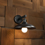 Vintage Outdoor Wall Sconce with Rust-Resistant Iron Frame and Warm LED Glow