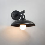Vintage Outdoor Wall Sconce with Rust-Resistant Iron Frame and Warm LED Glow