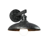 Vintage Outdoor Wall Sconce with Rust-Resistant Iron Frame and Warm LED Glow
