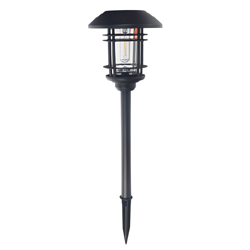 Solar-Powered Stainless Steel Outdoor Path Light with Warm White LED