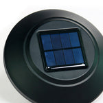 Modern Solar Post Light with Water Glass Lens for Courtyard and Pathway