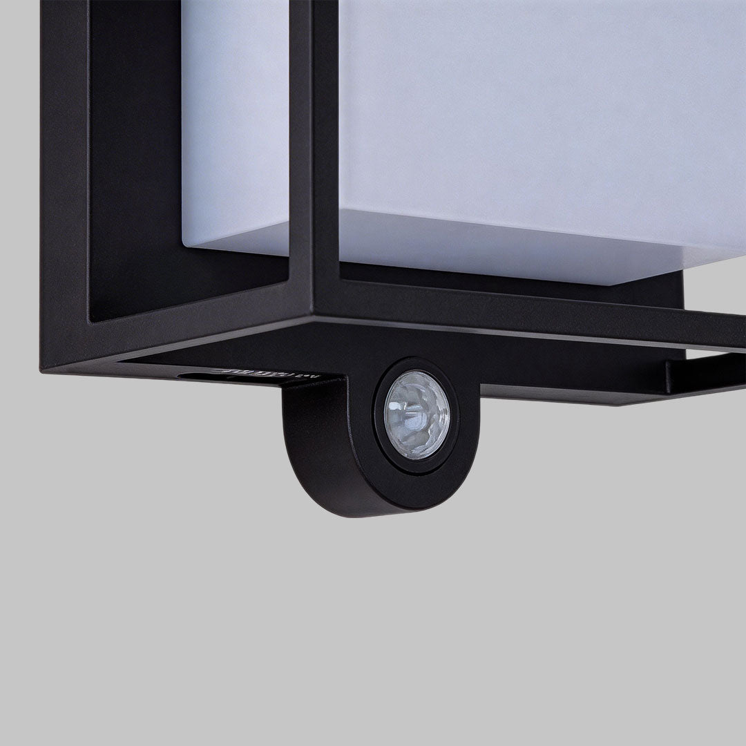 Modern Solar Wall Sconce with Motion Sensor for Outdoor Living Spaces