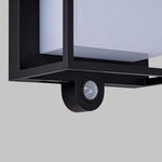Modern Solar Wall Sconce with Motion Sensor for Outdoor Living Spaces