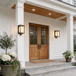 Modern Solar Wall Sconce with Motion Sensor for Outdoor Living Spaces