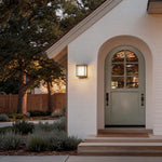 Modern Solar Wall Sconce with Motion Sensor for Outdoor Living Spaces