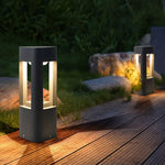 Hollow Bollard Light with Three-Sided Illumination for Modern Landscapes