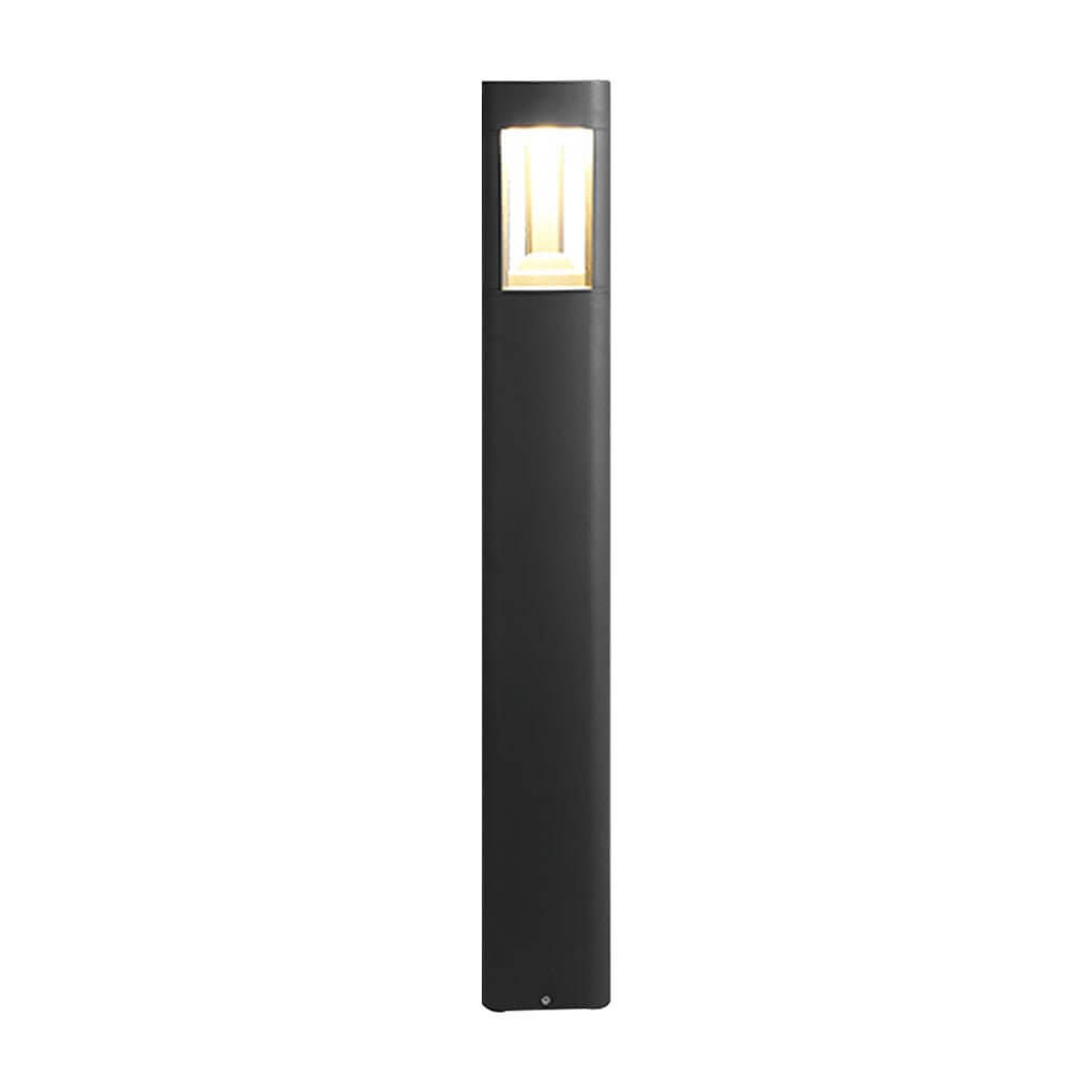 Hollow Bollard Light with Three-Sided Illumination for Modern Landscapes