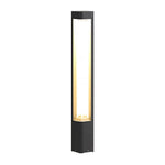 Hollow Bollard Light with Three-Sided Illumination for Modern Landscapes