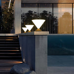 Solar Outdoor Waterproof Post Lights For Courtyard Landscape Decorative Lighting