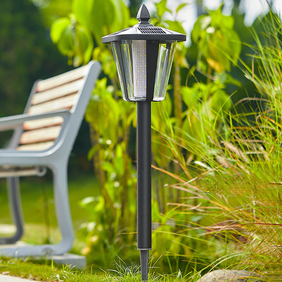 Solar-Powered LED Lawn Stakes for Outdoor Landscape Lighting