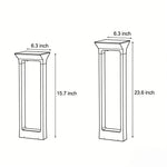Modern Solar Pathway Bollard Light in Black Aluminum for Garden Walkways