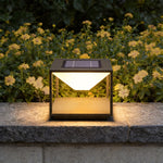 Modern Solar Pillar Light for Outdoor Gardens in Stainless Steel