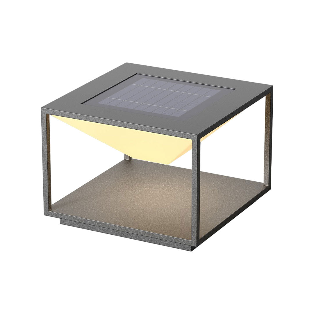 Modern Solar Pillar Light for Outdoor Gardens in Stainless Steel