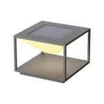 Modern Solar Pillar Light for Outdoor Gardens in Stainless Steel